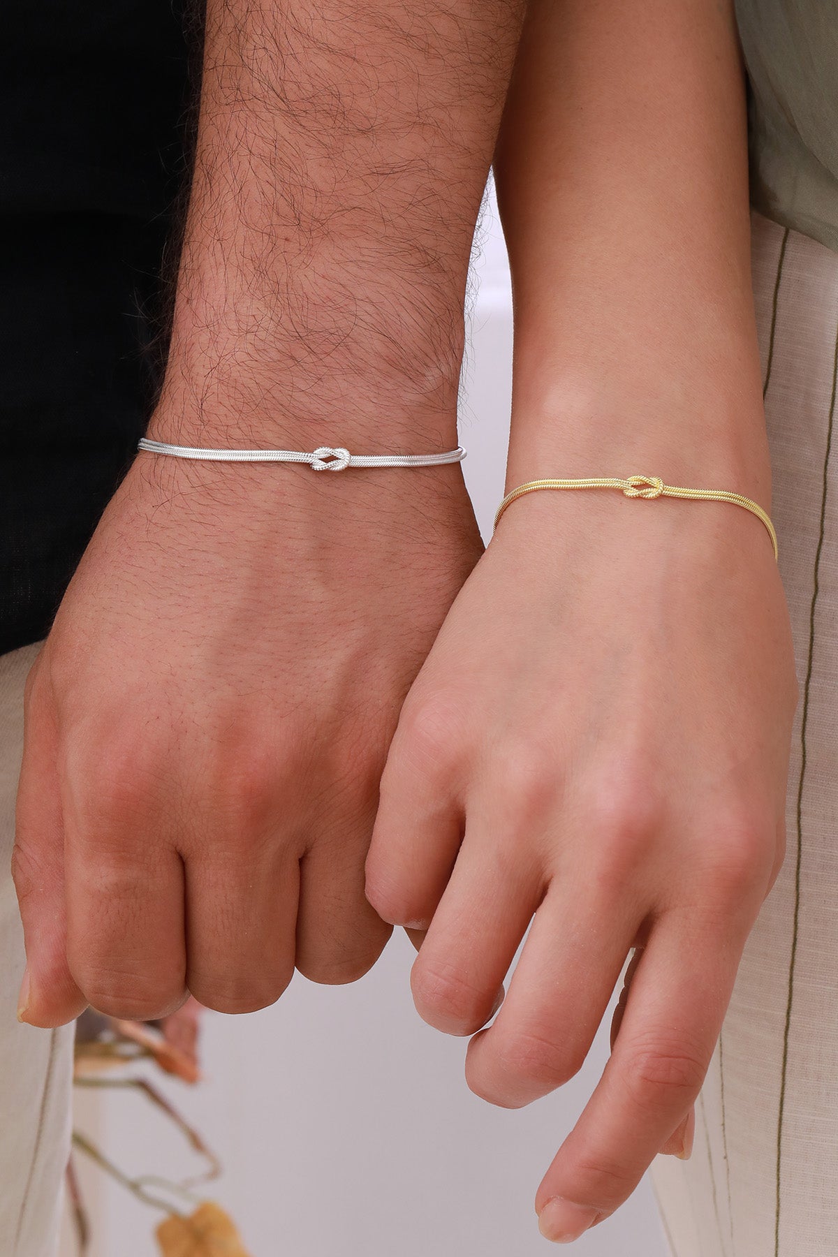 Liebesknoten Partnerarmband