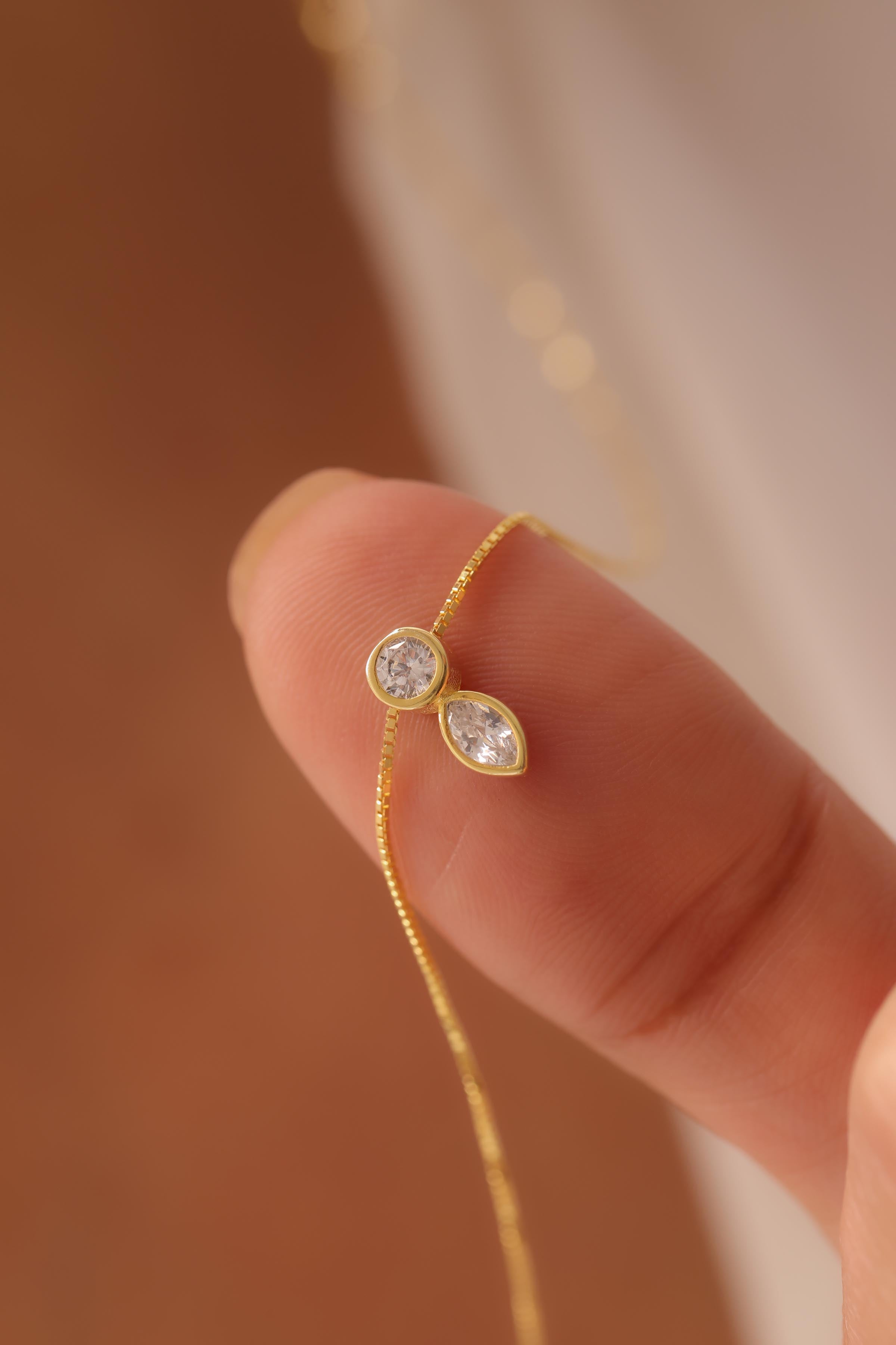 Twin Light Halskette