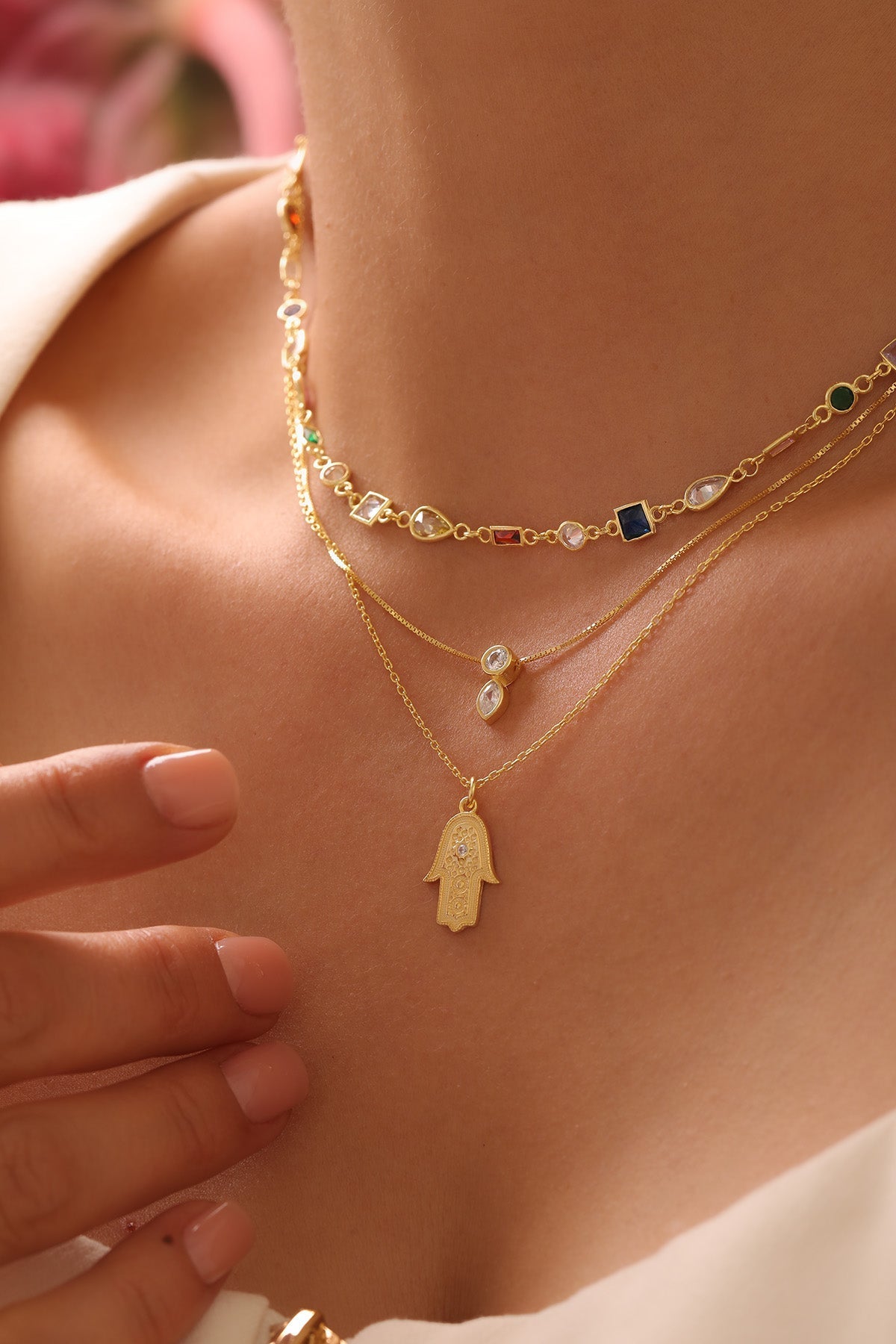 Twin Light Halskette