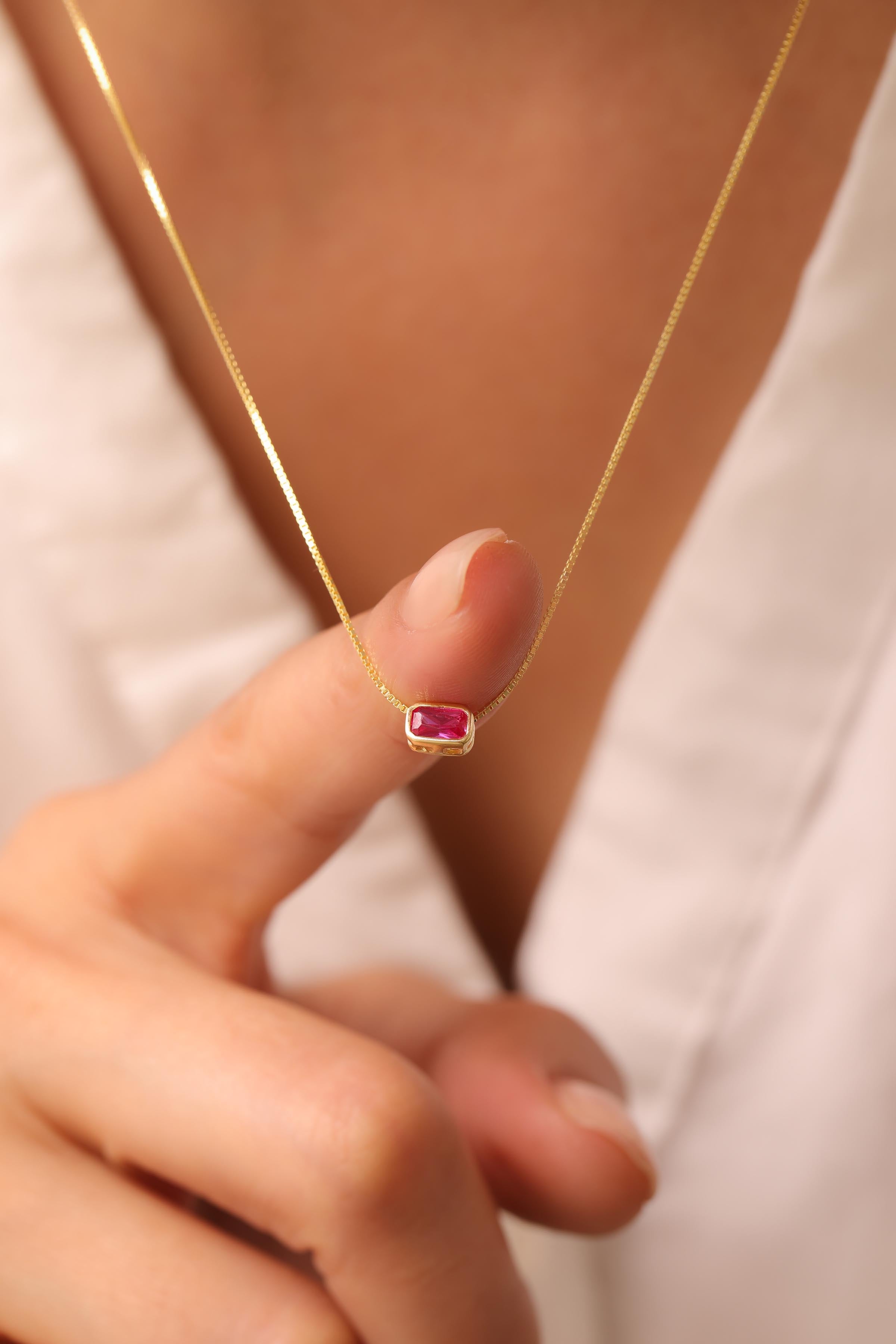 Ruby Glow Halskette
