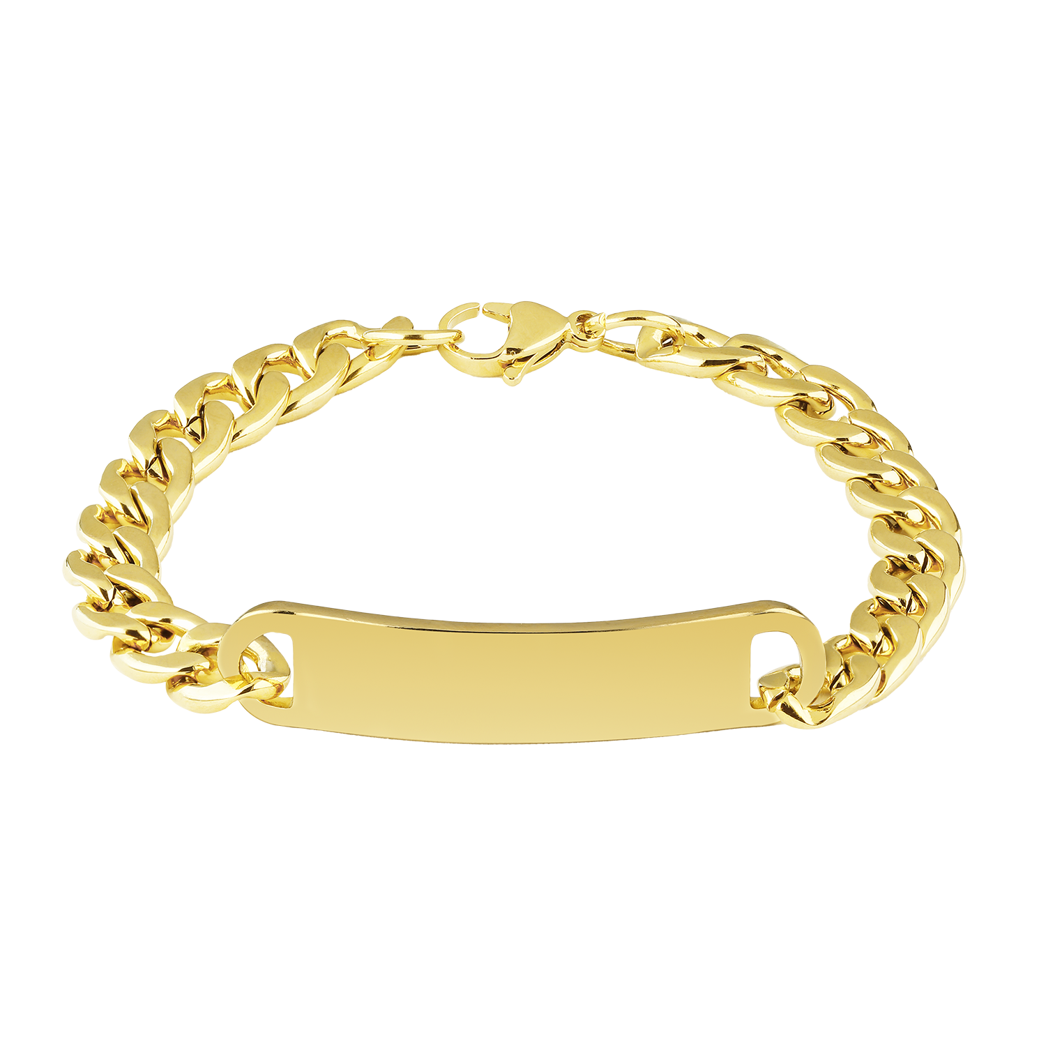 Golden ID-Armband - Breit