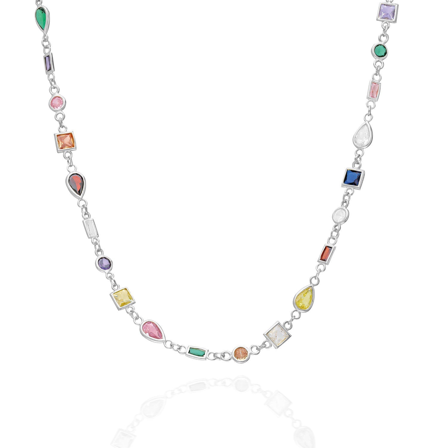 Rainbow Gems Halskette